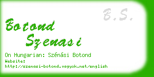botond szenasi business card