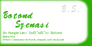 botond szenasi business card